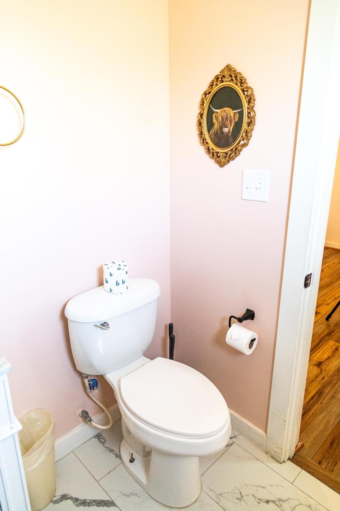 Sagebrush Inn 툼스톤 객실 사진 A toilet with a toilet paper holder